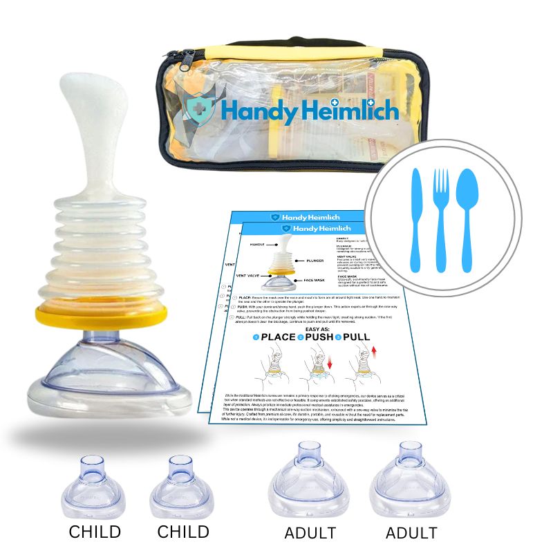 Handy Heimlich Restaurant Kit – Choking safety for dining establishments restaurant choking kit, anti-choking device for restaurants, choking rescue tool